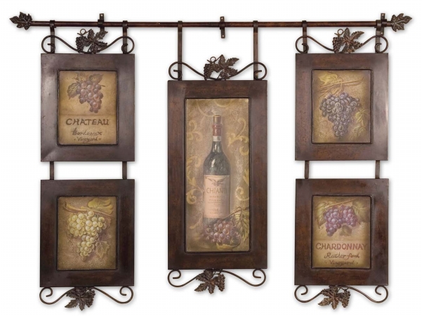 Picture of 212 Main 50791 Hanging Wine - Metal