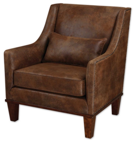 Picture of 212 Main 23030 Clay Armchair - Fabric Wood Plywood Fiber And Foam