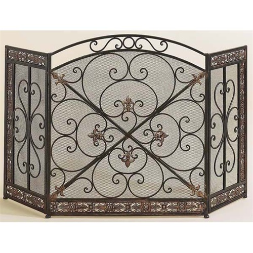 Picture of Benzara 71822 52 in. Metal Fire Screen