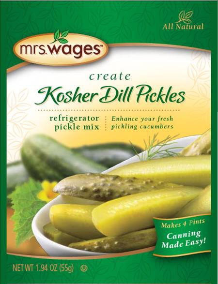 Picture of Mrs Wages W626 Mrs. Wages Refrigerator Kosher Dill Pickle Mix 1.94 oz.