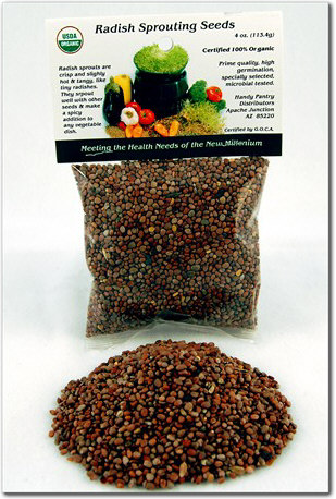 R-53 Radish Sprouting Seeds - 4oz -  Handy Pantry
