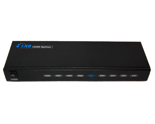 Picture of Bytecc HMSP108 1x8 HDMI Splitter - Distribute 1 HDMI Source to 8 HDMI Displays Simultaneously