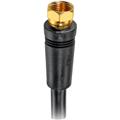 Rca 12' Rg-6 Digital Coaxial Cable With Gold Plated F Connectors - Black Rca 12' Rg-6 Digital Coaxial Cable With Gold Plated F Connectors - Black