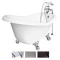 American Bath Factory T010B-SN Ascot Bathtub Faucet - White American Bath Factory T010B-SN Ascot Bathtub Faucet - White