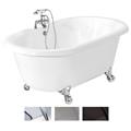 American Bath Factory T080B-OB Celine Bathtub Faucet - White American Bath Factory T080B-OB Celine Bathtub Faucet - White