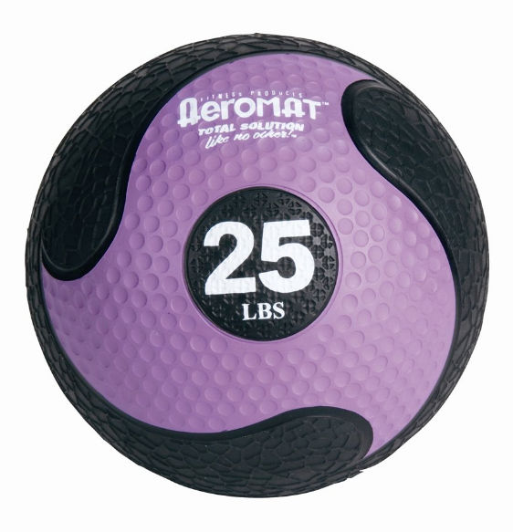 Picture of AGM Group 35937 10.8 in. Deluxe Medicine Ball - Black-Purple