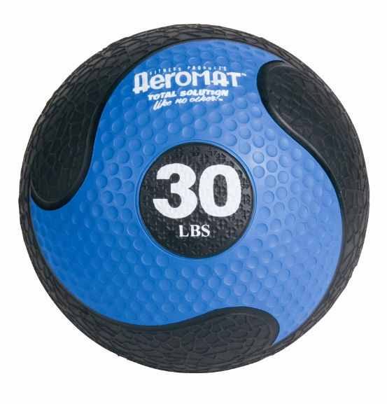 Picture of AGM Group 35938 10.8 in. Deluxe Medicine Ball - Black-Blue