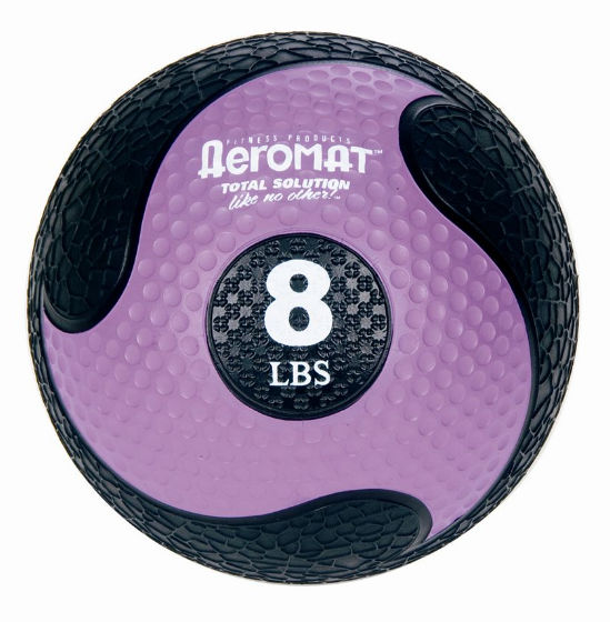 Picture of AGM Group 35967 9 in. Deluxe Medicine Ball - Black-Purple