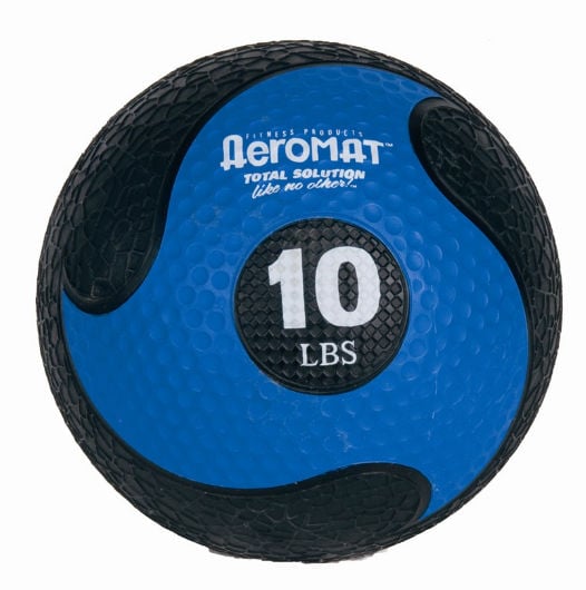 Picture of AGM Group 35968 9 in. Deluxe Medicine Ball - Black-Blue