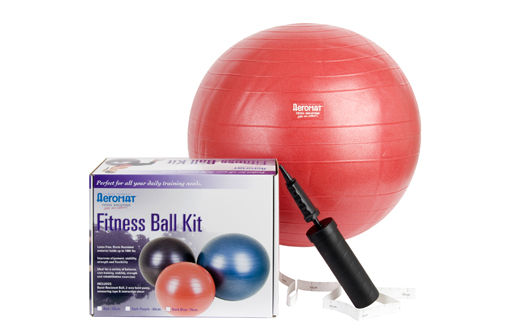 Picture of AGM Group 38111 55 cm Fitness Ball Kit - Red