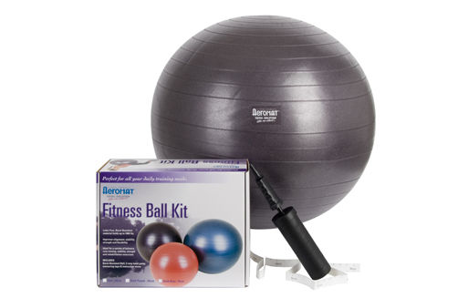 Picture of AGM Group 38112 65 cm Fitness Ball Kit - Dark Purple
