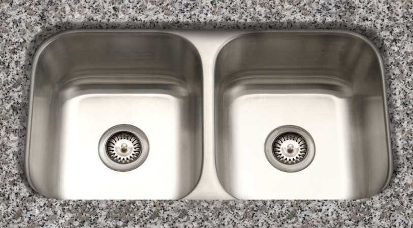 KSS-508 Double Basin Undermont Kitchen Sink - Stainless Steel -  Cantrio Koncepts