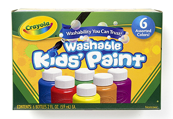 Picture of Crayola Llc Formerly Binney & Smith BIN541204 Washable Kids Paint 6 Jar Set