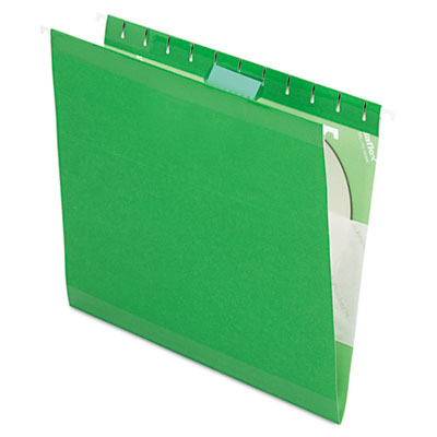 ESS-415215BGR Reinforced Hanging Folders- Kraft- Letter- Bright Green- 25-Box