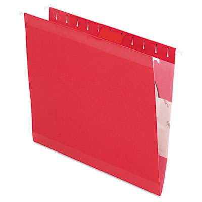 ESS-415215RED Reinforced Hanging File Folders- Kraft- Letter- Red- 25-Box