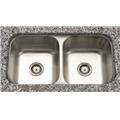 Cantrio Koncepts KSS-508 Double Basin Undermont Kitchen Sink - Stainless Steel Cantrio Koncepts KSS-508 Double Basin Undermont Kitchen Sink - Stainless Steel