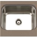 Cantrio Koncepts KSS-516 Single Basin Undermont Kitchen Sink - Stainless Steel Cantrio Koncepts KSS-516 Single Basin Undermont Kitchen Sink - Stainless Steel
