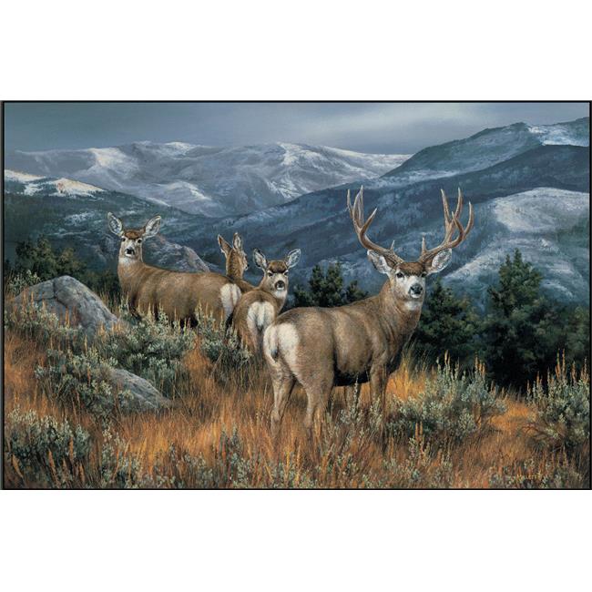 Custom Printed Rugs Dm 55 Last Glance Mule Deer Door Mat
