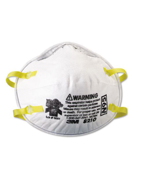 Picture of 3M 8210 Lightweight Particulate Respirator 8210- N95- 20/Box