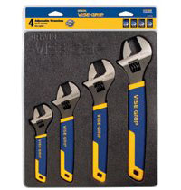Picture of Irwin Vise-Grip 586-2078706 4 Piece Adjustable Wrench Tray Set 6-8-10-12