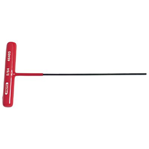 SAE Plain Hex Key Hex Key, 1/8" Tip Size, 4 in Long, 5/8 in Short