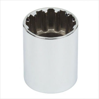 1/2in. Drive 15/16in. Socket - Chrome Finish - High Performance TorquePlus Design
