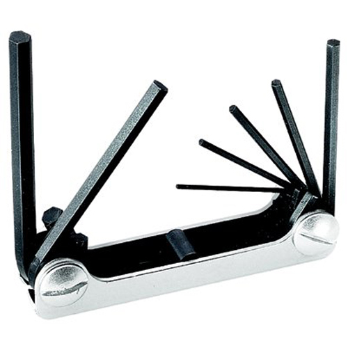7 Piece Metric Fold-Up Hex Key Set, 70582