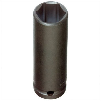 3/8 in Drive Impact Socket 1-1/2 in Socket, black oxide, 3/8 In Dr Impact Socket