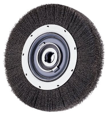 Standard Twist Single Row Knot Wheel, 4 D x 5/8 W, .014 Steel Wire, 20,000 rpm