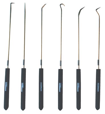 Picture of Ullman 758-CHP6-L Ul Chp6-L 9-3-4 Inch Long 6Piece Hook &amp; Pick Set