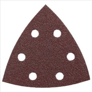 Picture of Bosch Power Tools 114-SDTR080 Red Detail Sanding Triangle 80-Grit 5Pk