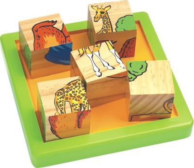 Picture of CHH 961041 Wooden 9 Pieces Block Puzzle