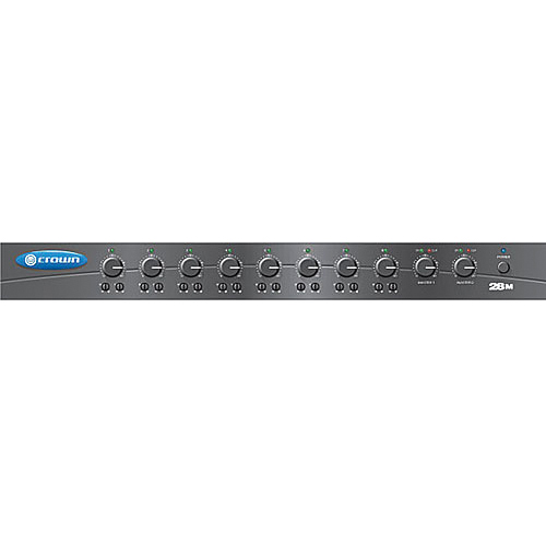 Crown Audio 28M 8 x 2 Rack Mountable Preamplifier Mixer