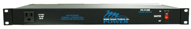 Picture of Middle Atlantic PD915R 9 Outlet Surge Protect Power Strip with 9 ft. Cord