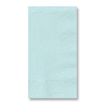 16-Count Touch of Color 3-Ply Paper Guest Napkins, Pastel Blue