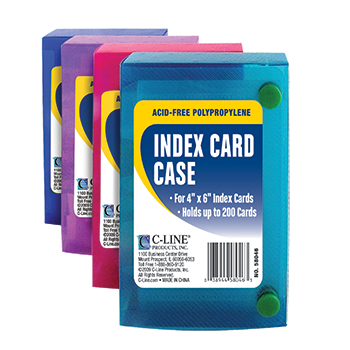 Picture of C-Line Products Inc CLI58046 C Line 4X6 Index Card Case