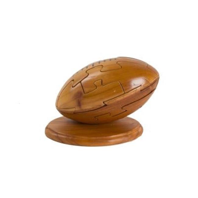 CHH 6141 Kids and Family Brown Wood 3D Sports Puzzles - Football