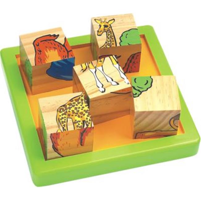CHH 961041 Wooden 9 Pieces Block Puzzle
