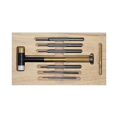 Deluxe Hammer & Punch Set - Brass - 7-Piece Set - Precision Tools