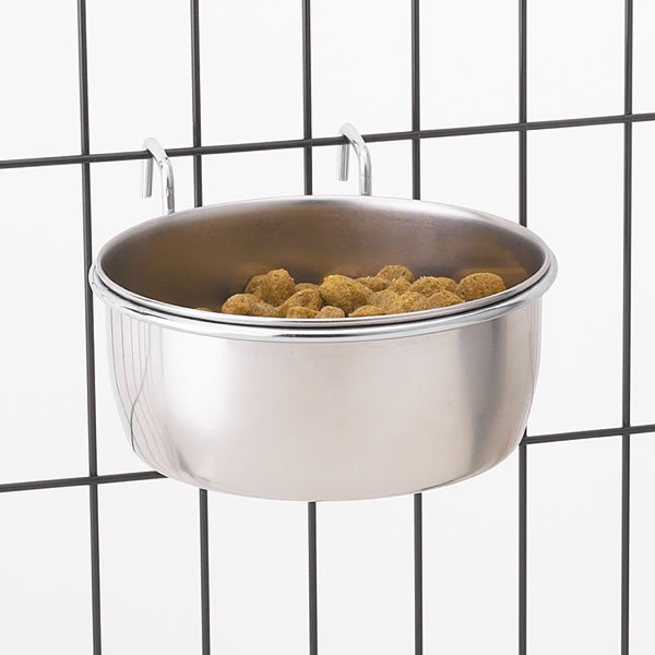 Picture of Pet Pals ZW990 30 Stainless Steel Hanging Bowl 26oz