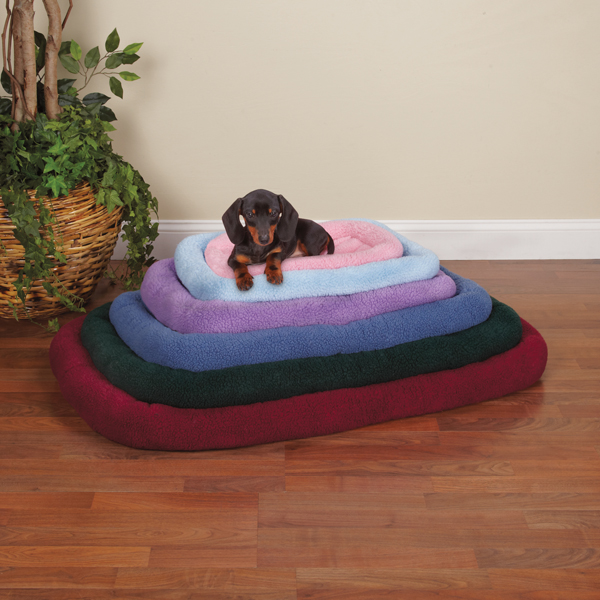 Picture of Pet Pals ZW260 42 76 Sherpa Crate Bed 41.75 x 27.75 In Baby Pink