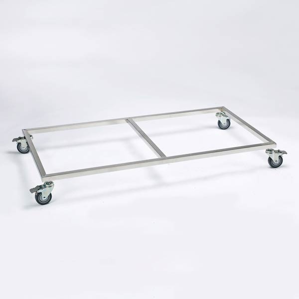 Picture of Pet Pals ZW5520 87 PS Modular Cage Base with Wheels Stainless Steel S