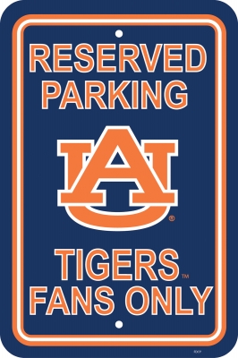 Picture of Fremont Die 50205 Auburn Tigers- 12 in. X 18 in. Plastic Parking Sign 