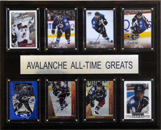 Picture of C & I Collectables 1215ATGAVA NHL Colorado Avalanche All-Time Greats Plaque