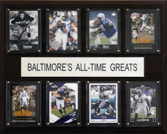 Picture of C & I Collectables 1215ATGBALT NFL Baltimore Ravens All-Time Greats Plaque