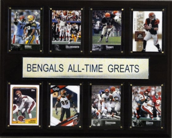Picture of C & I Collectables 1215ATGBEN NFL Cincinnati Bengals All-Time Greats Plaque