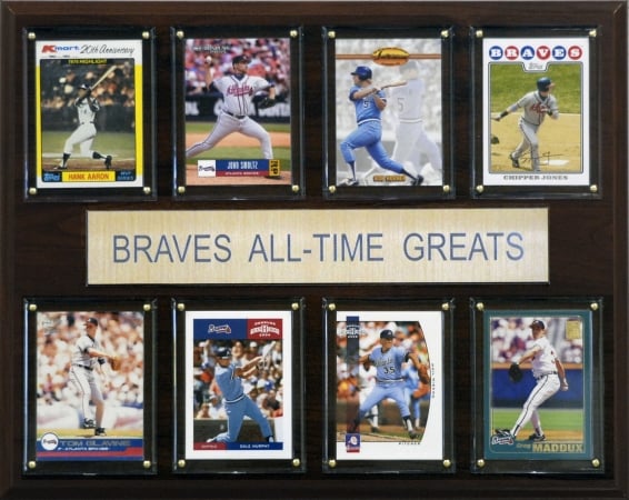 Picture of C & I Collectables 1215ATGBRAV MLB Atlanta Braves All-Time Greats Plaque