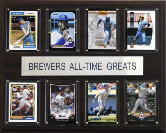 Picture of C & I Collectables 1215ATGBREW MLB Milwaukee Brewers All-Time Greats Plaque
