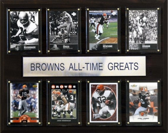 Picture of C & I Collectables 1215ATGBRO NFL Cleveland Browns All-Time Greats Plaque