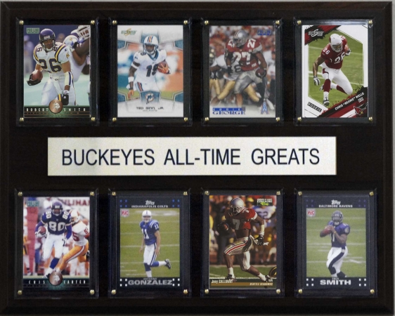 Picture of C & I Collectables 1215ATGBUCK NCAA Football Ohio State Buckeyes All-Time Greats Plaque